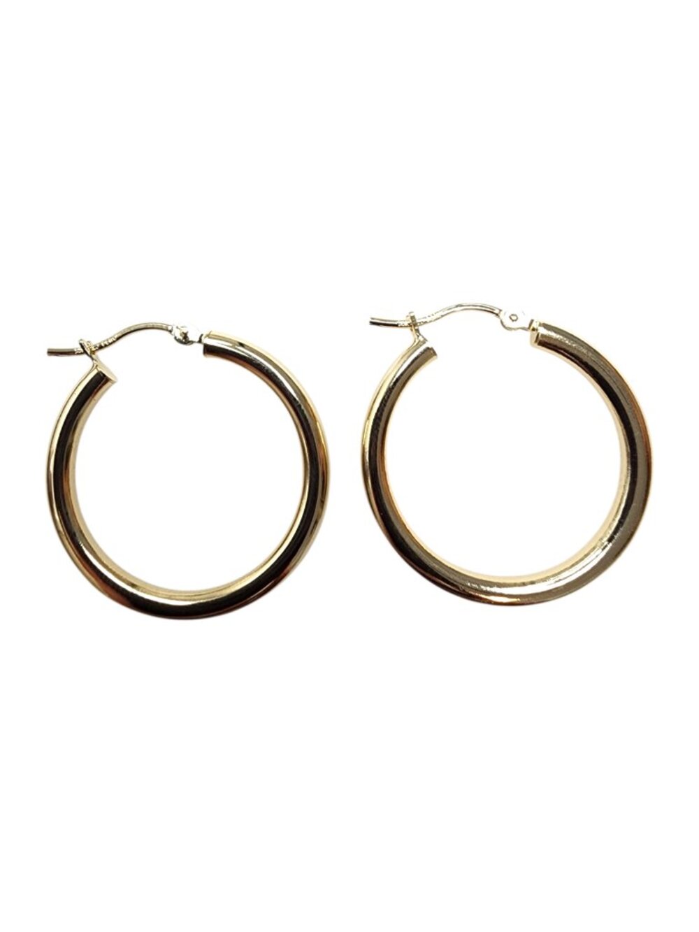 14K Yellow Gold Hoop Earrings #25522
